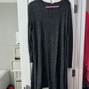 Old Navy Long Sleeve Gray Dress